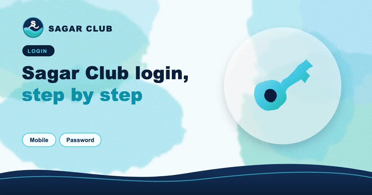 Sagar Club login, step by step