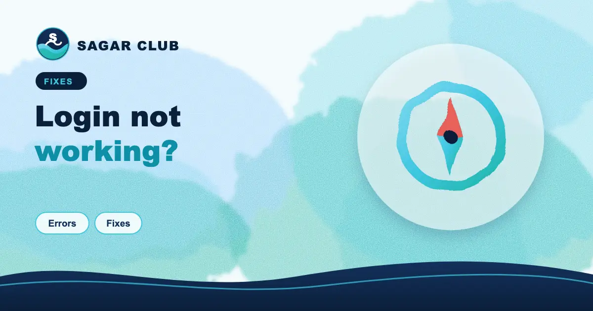 Sagar Club login problems, solved